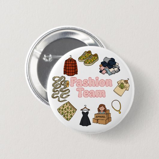 Fashion Team Button (Vorne & Hinten)