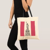 Fashion Themed Statue of Liberty Tote Bag Tragetasche (Vorderseite (Produkt))