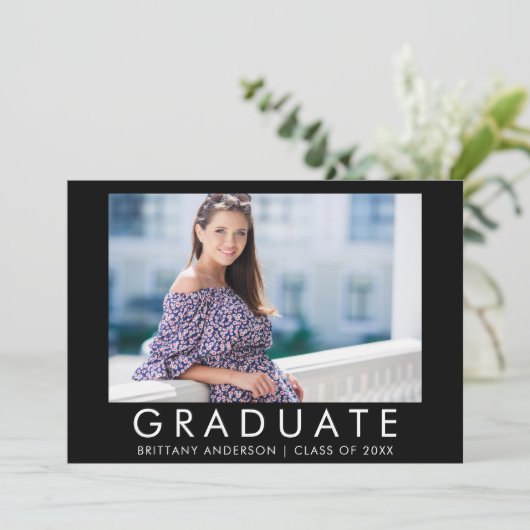 Fashion Trendy Abschluss Foto Ankündigung (Stehend Vorderseite)