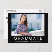 Fashion Trendy Abschluss Foto Party Einladung (Vorne/Hinten)