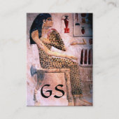 FASHION UND SCHÖNHEIT DES ANTIQUEN ÄGYPTEN-MONOGRA VISITENKARTE (Rückseite)