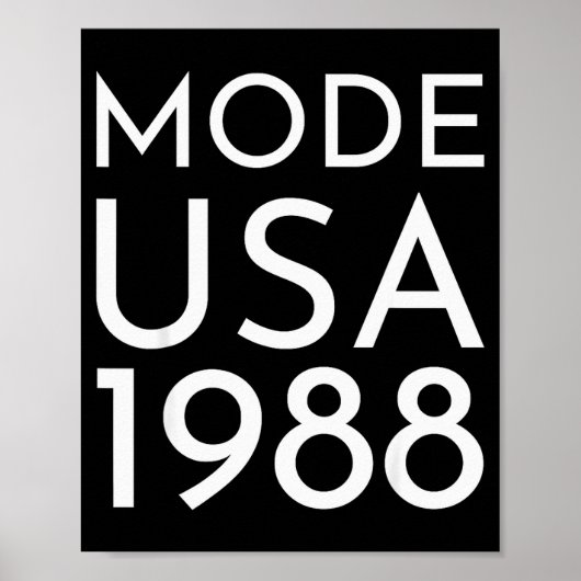 Fashion Usa 1988 M Tour Poster (Vorne)