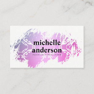 Fashion Verziert Pattern gebürstet Visitenkarte