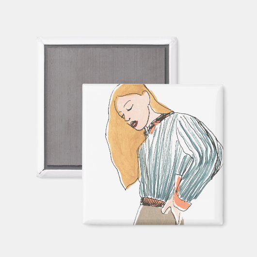 Fashion Vignette Magnet (Vorderseite/Rückseite)