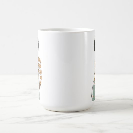 Fashion Vignette Portrait Kaffeetasse (Mittel)