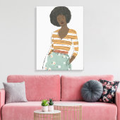 Fashion Vignette Portrait Leinwanddruck (Insitu (Wohnzimmer))