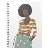 Fashion Vignette Portrait Notizblock (Vorderseite)