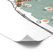 Fashion Vignette Portrait Poster (Ecke)