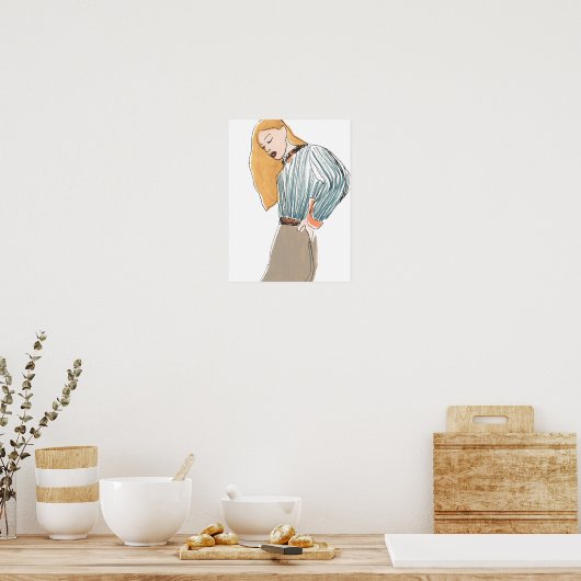 Fashion Vignette Poster (Küche)