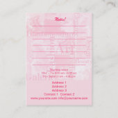 FASHION - Visitenkarte (Rückseite)