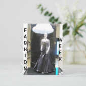 FASHION WEEK POSTKARTE (Stehend Vorderseite)