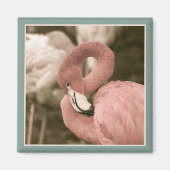 Fashionable Flamingo Magnet (Vorne)