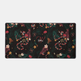  Fashionable & Unique Red Snake Mix Floral Black Schreibtischunterlage