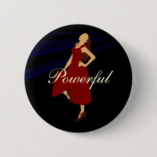 Fashiongirl im Rot Button
