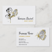 Fashionillustration Visitenkarte (Vorne/Hinten)