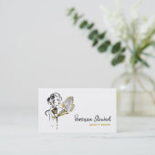 Fashionillustration Visitenkarte (Stehend Vorderseite)