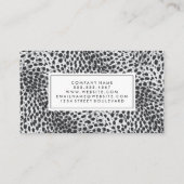 Fashionist | Leopard Print | Modemodell Visitenkarte (Rückseite)