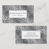 Fashionist | Leopard Print Visitenkarte (Vorne/Hinten)