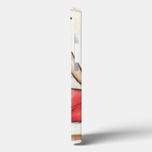 Fashionista Drinking Wine Case-Mate iPhone Hülle (Rückseite / Links)