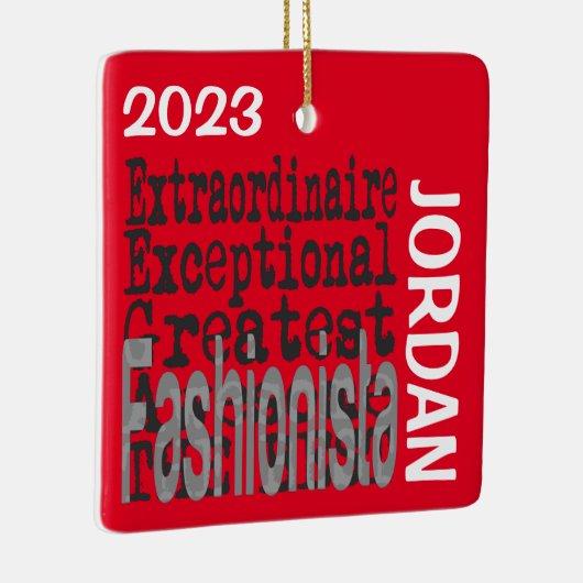 Fashionista Extraordinaire CUSTOM Keramikornament (Rechts)