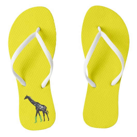 Fashionista Giraffe Fip Flops Badesandalen (Fußbett)