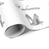 Fashionista High Heel Shoes Geschenkpapier (Rolleneckpunkt)