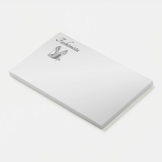 Fashionista High Heel Shoes Post-it Klebezettel (angewinkelt)