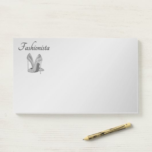 Fashionista High Heel Shoes Post-it Klebezettel (Auf Schreibtisch)