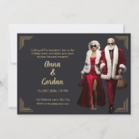Fashionista Holiday Card Einladung