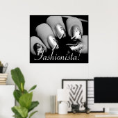 Fashionista Nail Art Poster (Heimbüro)