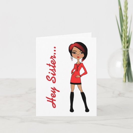 Fashionista Note Card Karte (Vorderseite)