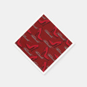 Fashionista Red Shoes Muster Napkins Serviette (Ecke)