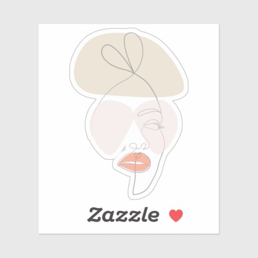 Fashionista Single Aufkleber (Blatt)