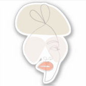 Fashionista Single Aufkleber (Vorderseite)