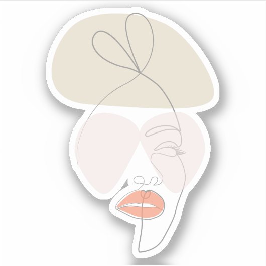 Fashionista Single Aufkleber (Vorderseite)