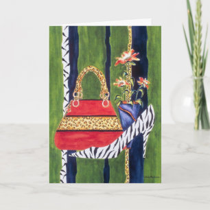 Fashionista Sister Birthday Card Karte