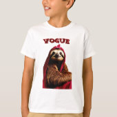 Fashionista Sloth in Style - Spaß und Quirky-Desig T-Shirt (Vorderseite)