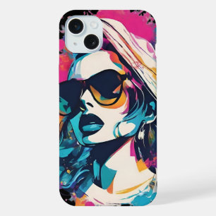 Fashionista Stilvolles Porträt Powerfrau iPhone 15 Plus Hülle