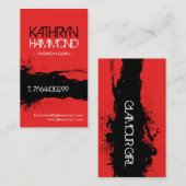 Fashionista-Visitenkarten Visitenkarte (Vorne/Hinten)