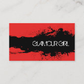 Fashionista-Visitenkarten Visitenkarte (Rückseite)