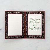 Fashionista-Weihnachtskarte Feiertagskarte (Innenseite)