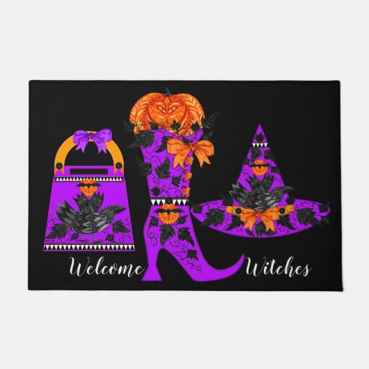 Fashionista Witch Door Mat Fußmatte (Vorderseite)