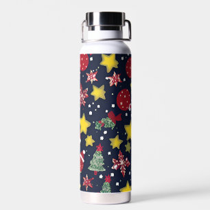 Fashionistas Glitzy Weihnachtswasserflasche Trinkflasche