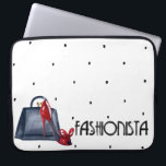 Fashionisti Notebook-PC-Case-Bag Laptopschutzhülle<br><div class="desc">Ein künstlerisches "modisches" Design mit Heelsen und Handtasche. Entworfen für Sie von Evco Studio.</div>