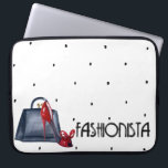 Fashionisti Notebook-PC-Case-Bag Laptopschutzhülle<br><div class="desc">Ein künstlerisches "modisches" Design mit Heelsen und Handtasche. Entworfen für Sie von Evco Studio.</div>