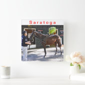 Fasig Tipton Yearling Auktionen Quadratische Wanduhr (Zuhause)