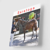 Fasig Tipton Yearling Auktionen Quadratische Wanduhr (Winkel)