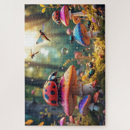 Fasnacht der verzauberten Insekten Puzzle (Vertikal)