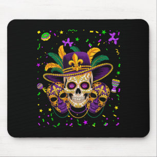 Fasnachtskostüm Zuckerschädel Karneval New Orleans Mousepad