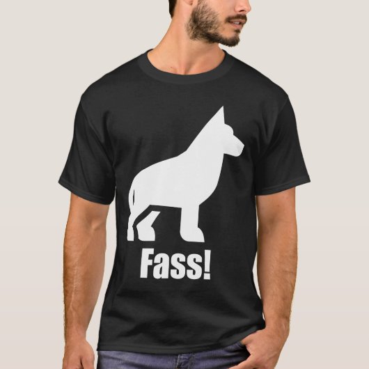Fass Attack German Shepherd Dog Training T-Shirt (Vorderseite)